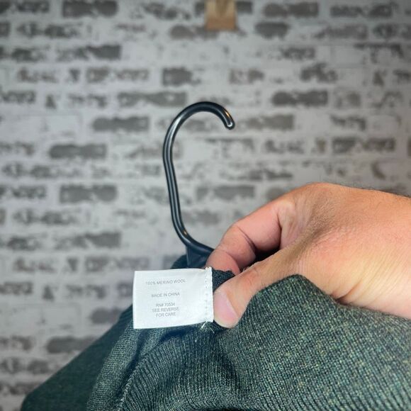 Vintage Orvis 100% merino wool long sleeve 1/4 zip - Picture 4 of 6
